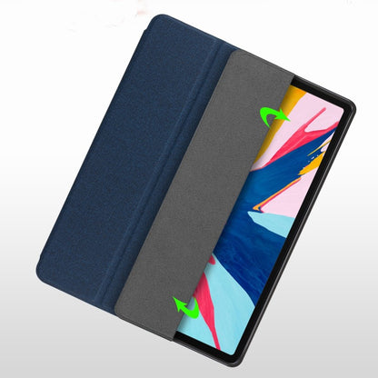 For iPad 9.7 Mutural Exquisite Series Cloth Texture PU+TPU Leather Case with 3-Fold Holder & Pen Slot & Sleep & Wake-up Function(Green) by Mutural