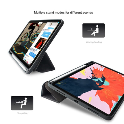 For iPad Pro 10.5 Mutural Exquisite Series Cloth Texture PU+TPU Leather Case with 3-Fold Holder & Pen Slot & Sleep & Wake-up Function(Green) by Mutural