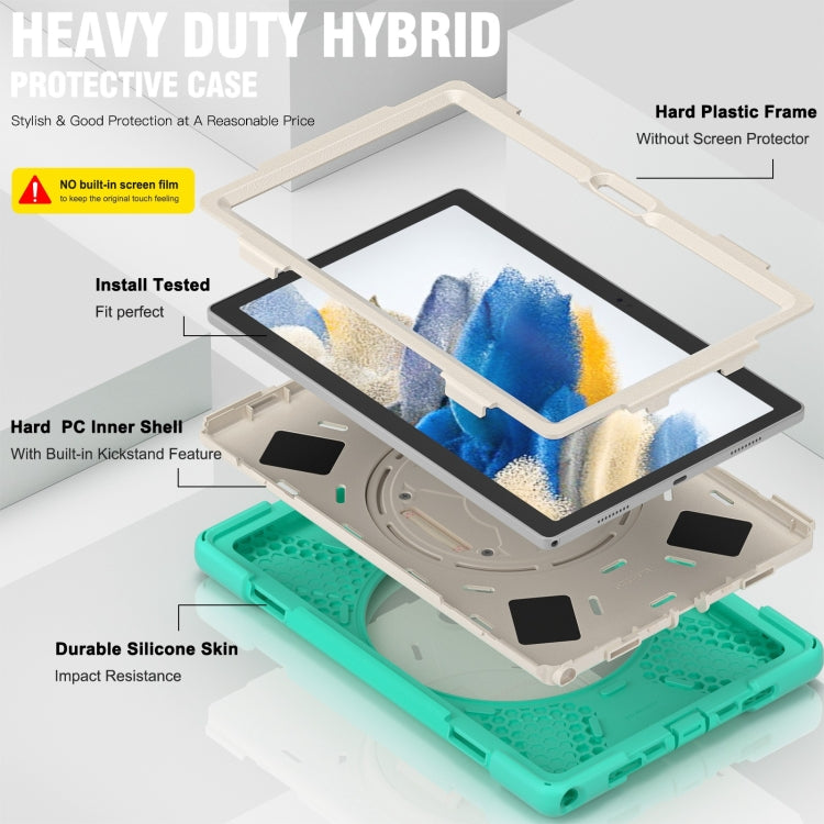 For Samsung Galaxy Tab A8 10.5 2021 Silicone + PC Tablet Case(Mint Green) - Other Galaxy Tab PC by buy2fix | Online Shopping UK | buy2fix