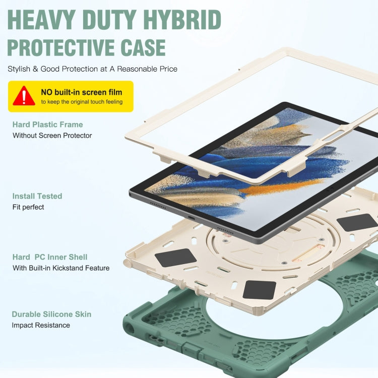 For Samsung Galaxy Tab A8 10.5 2021 Silicone + PC Tablet Case(Emerald Green) - Other Galaxy Tab PC by buy2fix | Online Shopping UK | buy2fix