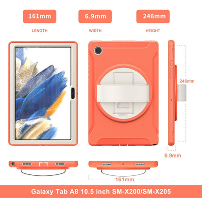 For Samsung Galaxy Tab A8 10.5 2021 Shockproof TPU + PC Tablet Case(Living Coral) - Other Galaxy Tab PC by buy2fix | Online Shopping UK | buy2fix