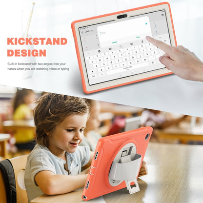 For Samsung Galaxy Tab A8 10.5 2021 Shockproof TPU + PC Tablet Case(Living Coral) - Other Galaxy Tab PC by buy2fix | Online Shopping UK | buy2fix