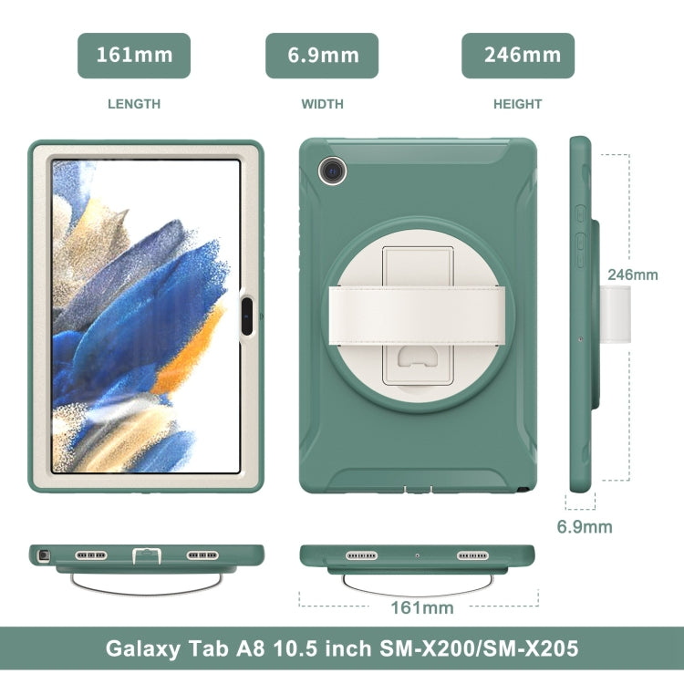 For Samsung Galaxy Tab A8 10.5 2021 Shockproof TPU + PC Tablet Case(Emmerald Green) - Other Galaxy Tab PC by buy2fix | Online Shopping UK | buy2fix