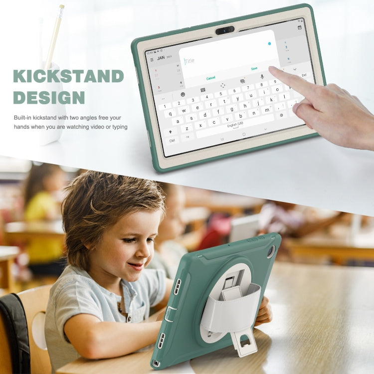 For Samsung Galaxy Tab A8 10.5 2021 Shockproof TPU + PC Tablet Case(Emmerald Green) - Other Galaxy Tab PC by buy2fix | Online Shopping UK | buy2fix