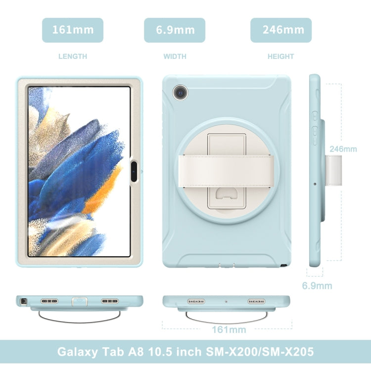 For Samsung Galaxy Tab A8 10.5 2021 Shockproof TPU + PC Tablet Case(Ice Crystal Blue) - Other Galaxy Tab PC by buy2fix | Online Shopping UK | buy2fix