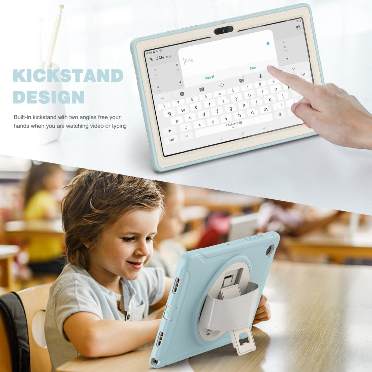 For Samsung Galaxy Tab A8 10.5 2021 Shockproof TPU + PC Tablet Case(Ice Crystal Blue) - Other Galaxy Tab PC by buy2fix | Online Shopping UK | buy2fix