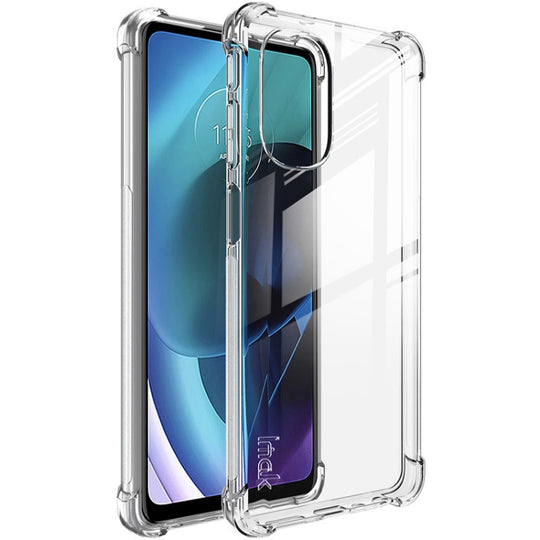 For Motorola Moto G51 5G imak Airbag TPU Case with Screen Protector(Transparent)