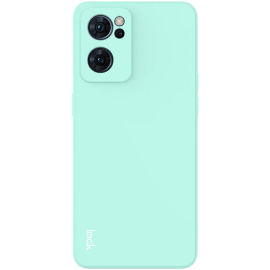 For OPPO Reno7 5G imak UC-4 Series Straight Edge TPU Soft Protective Case(Light Cyan) by imak