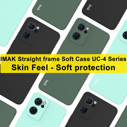 For OPPO Reno7 5G imak UC-4 Series Straight Edge TPU Soft Protective Case(Dark Green) - OPPO Cases by imak | Online Shopping UK | buy2fix