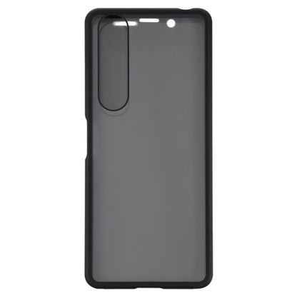 For Sony Xperia 1 III Anti-peeping Magnetic Double-sided Tempered Glass Phone Case(Black) - Sony Cases by buy2fix | Online Shopping UK | buy2fix