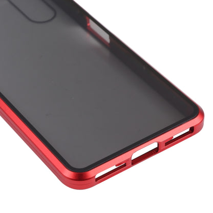 For Sony Xperia 10 III Anti-peeping Magnetic Double-sided Tempered Glass Phone Case(Red) - Sony Cases by buy2fix | Online Shopping UK | buy2fix