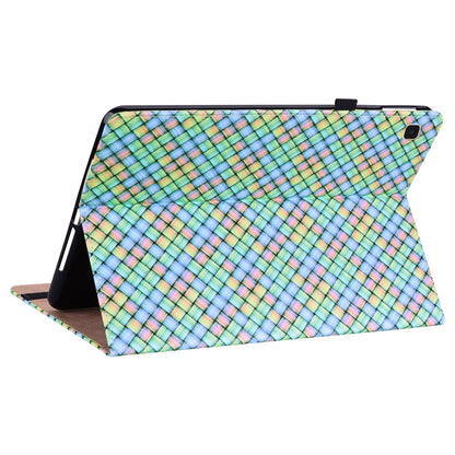 For Samsung Galaxy Tab A7 10.4 2020 Color Weave Smart Leather Tablet Case(Rainbow) by buy2fix