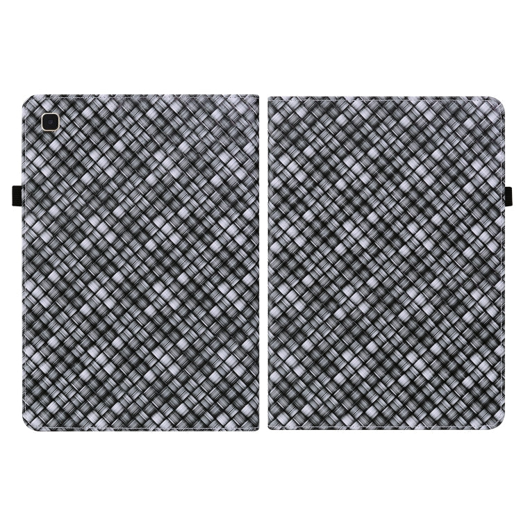 For Samsung Galaxy Tab A7 10.4 2020 Color Weave Smart Leather Tablet Case(Black) by buy2fix