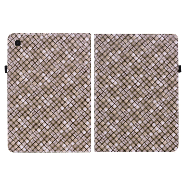 For Samsung Galaxy Tab A7 10.4 2020 Color Weave Smart Leather Tablet Case(Brown) by buy2fix