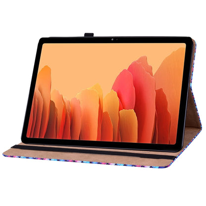 For Samsung Galaxy Tab A7 10.4 2020 Color Weave Smart Leather Tablet Case(Blue) by buy2fix