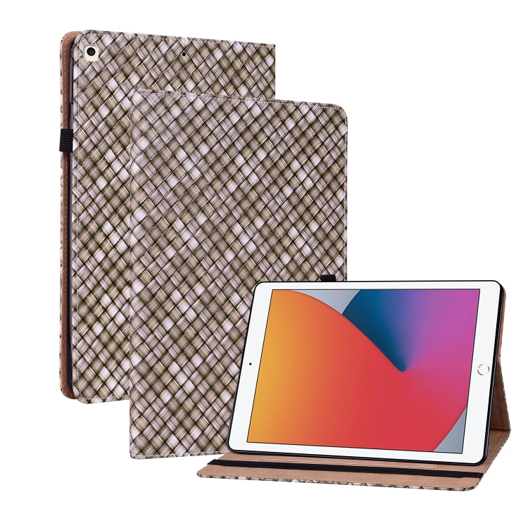 Color Weave Smart Leather Tablet Case For iPad 10.2 2019/Air 2019/10.5/10.2 2020/2021(Brown) - iPad Air (2022) / (2020) 10.9 Cases by buy2fix | Online Shopping UK | buy2fix