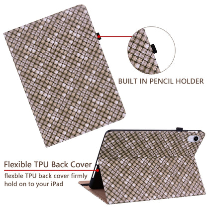 Color Weave Smart Leather Tablet Case For iPad 10.2 2019/Air 2019/10.5/10.2 2020/2021(Brown) - iPad Air (2022) / (2020) 10.9 Cases by buy2fix | Online Shopping UK | buy2fix