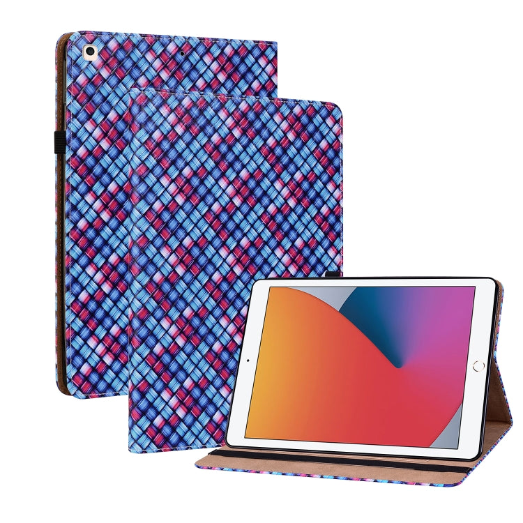 Color Weave Smart Leather Tablet Case For iPad 10.2 2019/Air 2019/10.5/10.2 2020/2021(Blue) - iPad Air (2022) / (2020) 10.9 Cases by buy2fix | Online Shopping UK | buy2fix