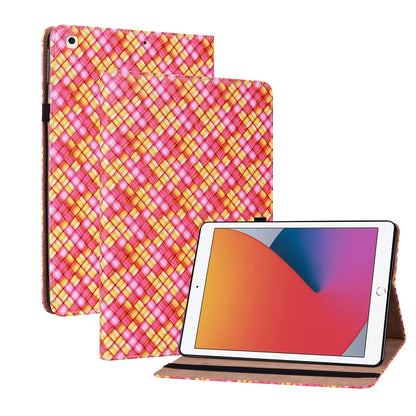 Color Weave Smart Leather Tablet Case For iPad 10.2 2019/Air 2019/10.5/10.2 2020/2021(Rose Red) - iPad Air (2022) / (2020) 10.9 Cases by buy2fix | Online Shopping UK | buy2fix