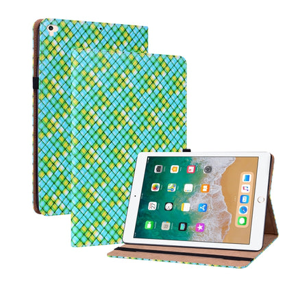 Color Weave Smart Leather Tablet Case For iPad Pro 9.7 2018 / 2017(Green) - iPad 9.7 (2018) & (2017) Cases by buy2fix | Online Shopping UK | buy2fix