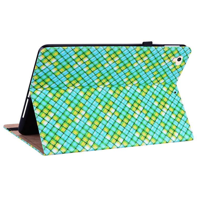 Color Weave Smart Leather Tablet Case For iPad Pro 9.7 2018 / 2017(Green) - iPad 9.7 (2018) & (2017) Cases by buy2fix | Online Shopping UK | buy2fix