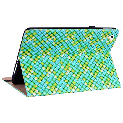 Color Weave Smart Leather Tablet Case For iPad Pro 9.7 2018 / 2017(Green) - iPad 9.7 (2018) & (2017) Cases by buy2fix | Online Shopping UK | buy2fix
