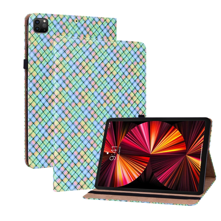 Color Weave Smart Leather Tablet Case For iPad Pro 11 2021 / 2020 / 2018 / Air 2020 10.9 (Rainbow) - iPad Pro 11 (2020) Cases by buy2fix | Online Shopping UK | buy2fix