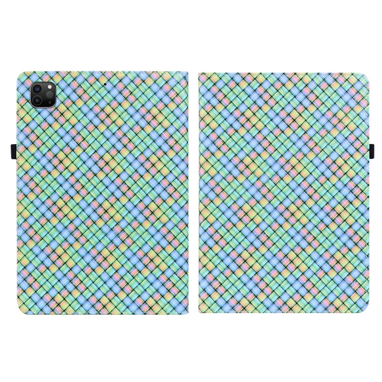 Color Weave Smart Leather Tablet Case For iPad Pro 11 2021 / 2020 / 2018 / Air 2020 10.9 (Rainbow) - iPad Pro 11 (2020) Cases by buy2fix | Online Shopping UK | buy2fix