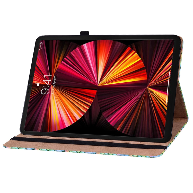 Color Weave Smart Leather Tablet Case For iPad Pro 11 2021 / 2020 / 2018 / Air 2020 10.9 (Rainbow) - iPad Pro 11 (2020) Cases by buy2fix | Online Shopping UK | buy2fix