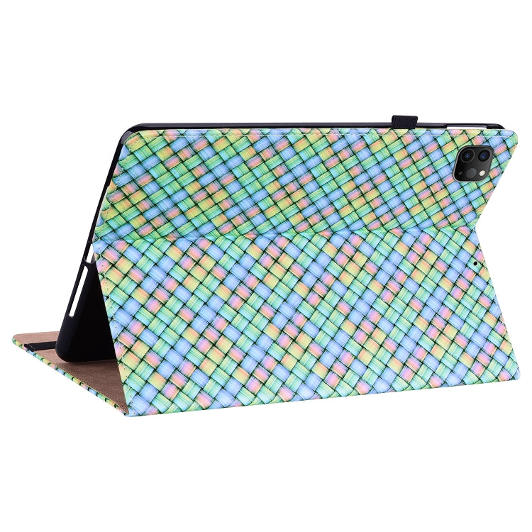 Color Weave Smart Leather Tablet Case For iPad Pro 11 2021 / 2020 / 2018 / Air 2020 10.9 (Rainbow) - iPad Pro 11 (2020) Cases by buy2fix | Online Shopping UK | buy2fix