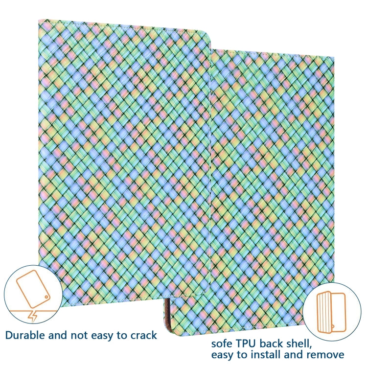 Color Weave Smart Leather Tablet Case For iPad Pro 11 2021 / 2020 / 2018 / Air 2020 10.9 (Rainbow) - iPad Pro 11 (2020) Cases by buy2fix | Online Shopping UK | buy2fix