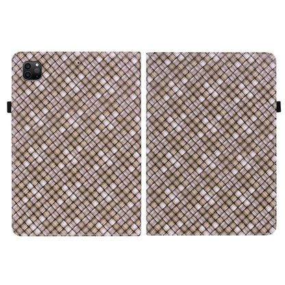 Color Weave Smart Leather Tablet Case For iPad Pro 11 2021 / 2020 / 2018 / Air 2020 10.9 (Brown) - iPad Pro 11 (2020) Cases by buy2fix | Online Shopping UK | buy2fix
