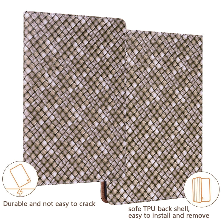 Color Weave Smart Leather Tablet Case For iPad Pro 11 2021 / 2020 / 2018 / Air 2020 10.9 (Brown) - iPad Pro 11 (2020) Cases by buy2fix | Online Shopping UK | buy2fix