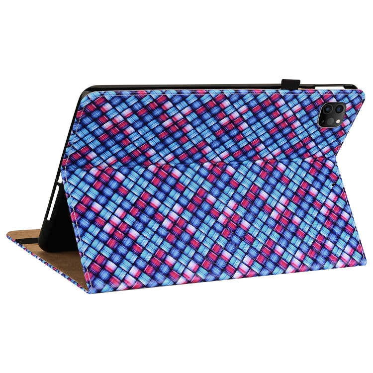 Color Weave Smart Leather Tablet Case For iPad Pro 11 2021 / 2020 / 2018 / Air 2020 10.9 (Blue) - iPad Pro 11 (2020) Cases by buy2fix | Online Shopping UK | buy2fix