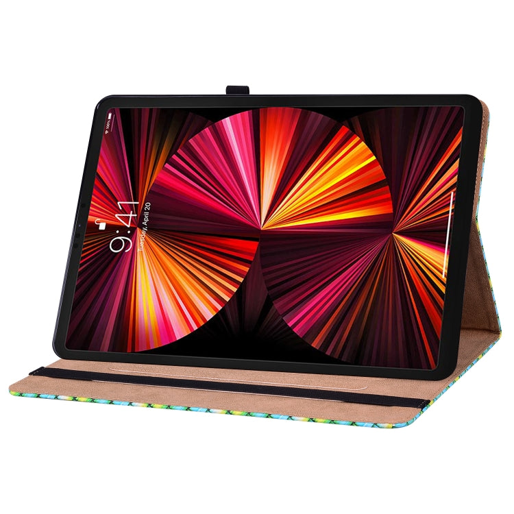Color Weave Smart Leather Tablet Case For iPad Pro 11 2021 / 2020 / 2018 / Air 2020 10.9 (Green) - iPad Pro 11 (2020) Cases by buy2fix | Online Shopping UK | buy2fix