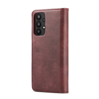 For Samsung Galaxy A33 5G DG.MING Crazy Horse Texture Detachable Magnetic Leather Phone Case(Red) by DG.MING
