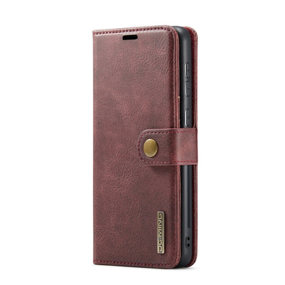 For Samsung Galaxy A73 5G DG.MING Crazy Horse Texture Detachable Magnetic Leather Phone Case(Red) by DG.MING