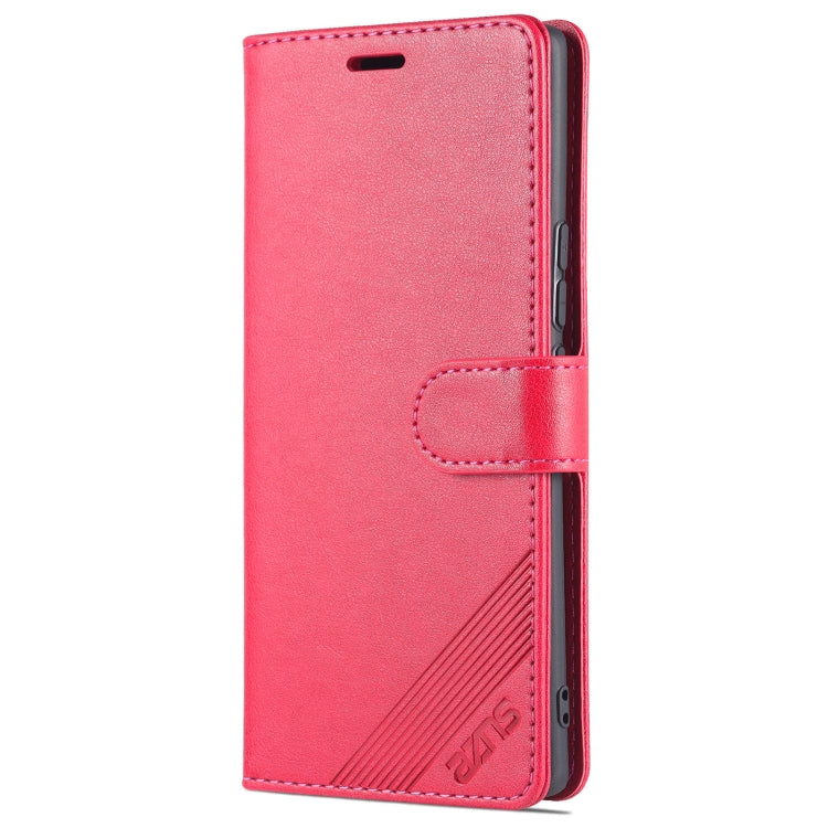 For Honor 60 AZNS Sheepskin Texture Flip Leather Phone Case(Red) - Honor Cases by AZNS | Online Shopping UK | buy2fix