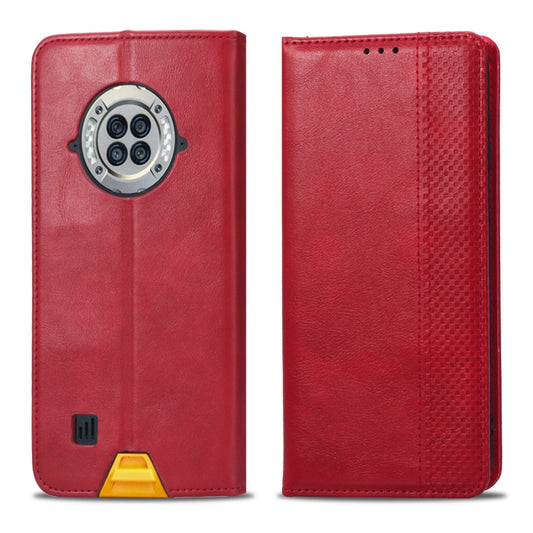 For Doogee S96 Pro Magnetic Buckle Retro Texture Leather Phone Case(Red) by buy2fix