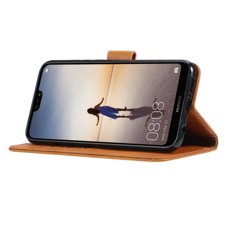 For Huawei P30 Lite GUSSIM Business Style Horizontal Flip Leather Case with Holder & Card Slots & Wallet(Brown) - Huawei Cases by GUSSIM | Online Shopping UK | buy2fix
