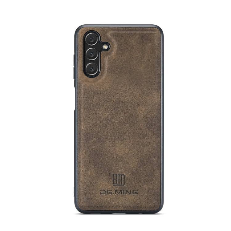 For Samsung Galaxy A13 5G DG.MING M1 Series 3-Fold Multi Card Wallet  Phone Case(Coffee) - Galaxy Phone Cases by DG.MING | Online Shopping UK | buy2fix