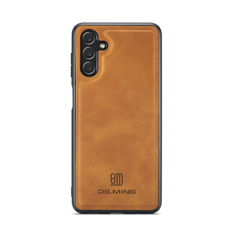 For Samsung Galaxy A13 5G DG.MING M1 Series 3-Fold Multi Card Wallet  Phone Case(Brown) - Galaxy Phone Cases by DG.MING | Online Shopping UK | buy2fix