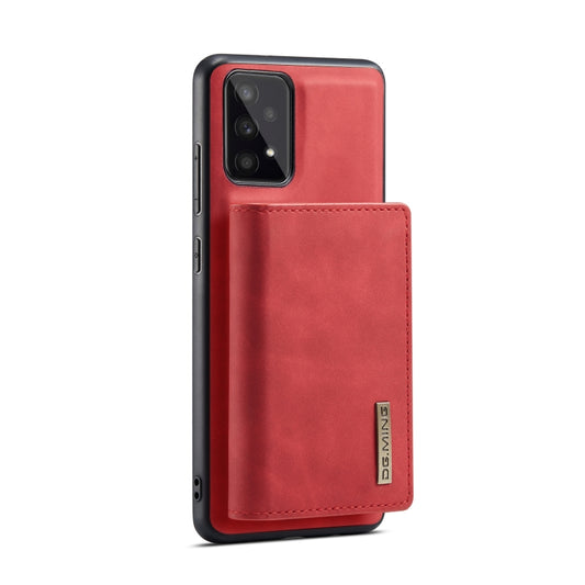 For Samsung Galaxy A53 5G DG.MING M1 Series 3-Fold Multi Card Wallet Phone Case(Red) by DG.MING