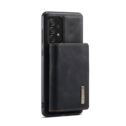 For Samsung Galaxy A73 5G DG.MING M1 Series 3-Fold Multi Card Wallet Phone Case(Black) by DG.MING