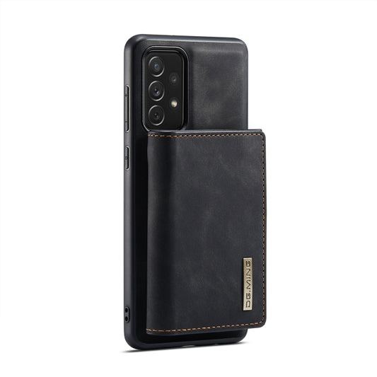 For Samsung Galaxy A73 5G DG.MING M1 Series 3-Fold Multi Card Wallet Phone Case(Black) by DG.MING