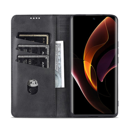 For Honor 60 AZNS Magnetic Calf Texture Horizontal Flip Leather Phone Case(Black) - Honor Cases by AZNS | Online Shopping UK | buy2fix