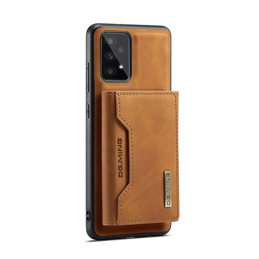 For Samsung Galaxy A53 5G DG.MING M2 Series 3-Fold Multi Card Bag Phone Case(Brown) by DG.MING