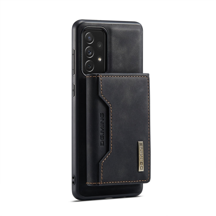 For Samsung Galaxy A73 5G DG.MING M2 Series 3-Fold Multi Card Bag + Phone Case(Black) by DG.MING