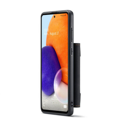 For Samsung Galaxy A73 5G DG.MING M2 Series 3-Fold Multi Card Bag + Phone Case(Black) by DG.MING