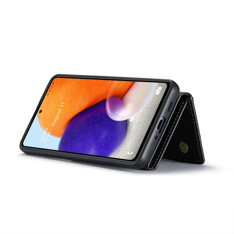 For Samsung Galaxy A73 5G DG.MING M2 Series 3-Fold Multi Card Bag + Phone Case(Black) by DG.MING